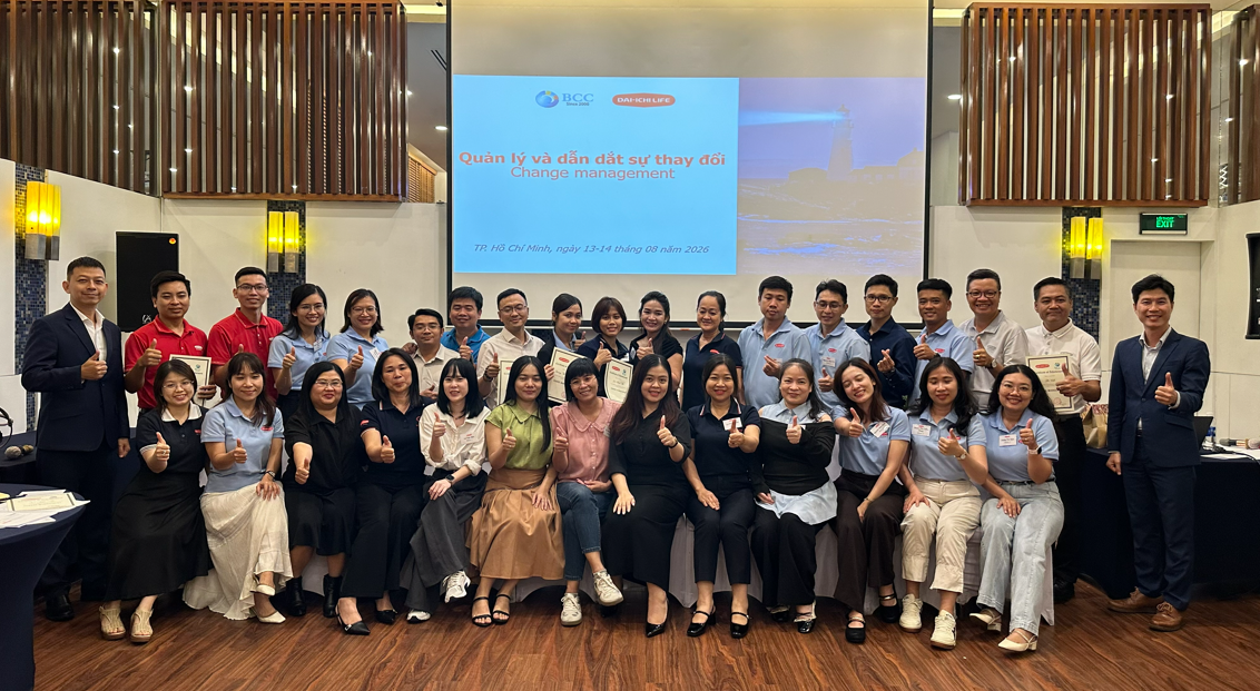 Chương trình Quản trị & Dẫn dắt sự thay đổi (Leading Change) dành cho đội ngũ quản lý Dai-ichi Life Việt Nam.