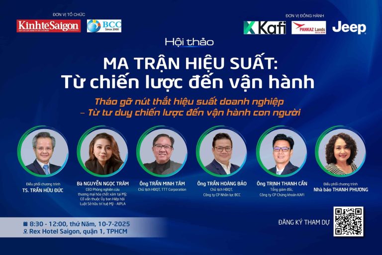 GIỚI THIỆU HỘI THẢO CHUYÊN ĐỀ ‘MA TRẬN HIỆU SUẤT: TỪ CHIẾN LƯỢC ĐẾN VẬN HÀNH’