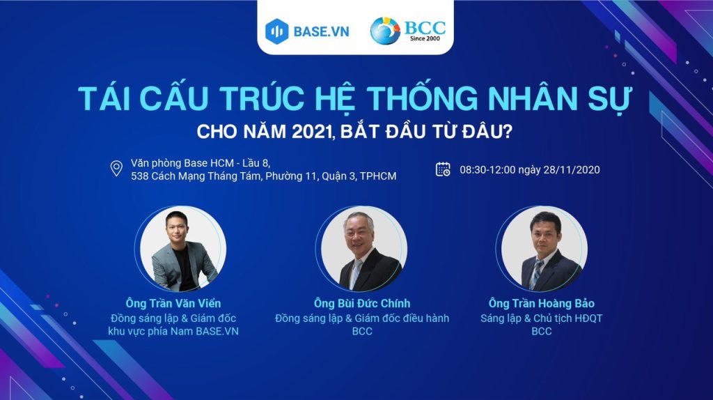 TỌA ĐÀM "TÁI CẤU TRÚC HỆ THỐNG NHÂN SỰ CHO NĂM 2021"